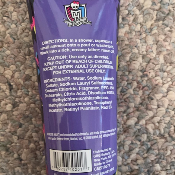 Monster High Doll Coffin Candy Body Wash - Picture 3 of 5